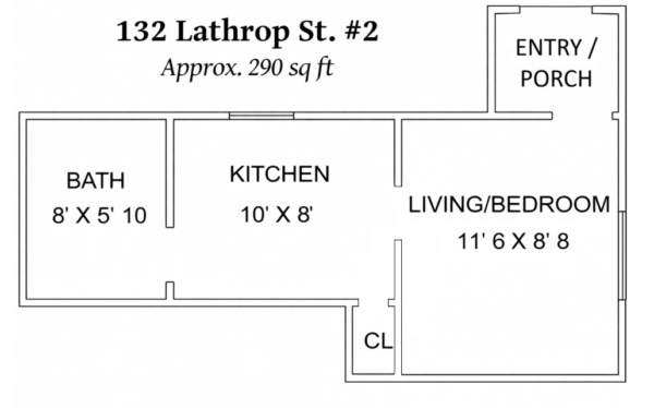 132 Lathrop #2 Floor Plan