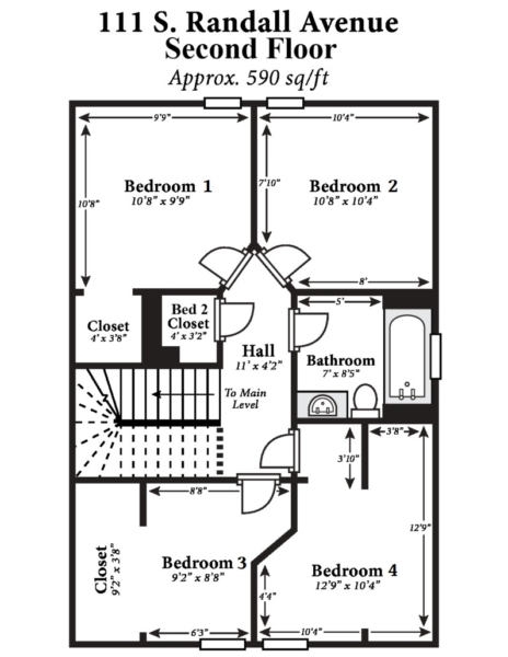 111 Randall 2nd Floor Plan