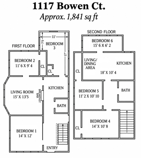 1117 Bowen Floor Plan